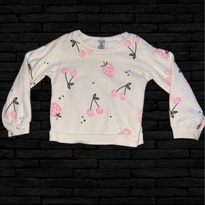CARTERS Girls Toddler Cherry Fruit Sweatshirt 4T